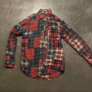Mens vintage Ralph Lauren patchwork flannel